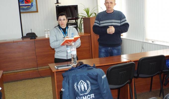 В залі засідань райдержадміністрації відбулась чергова спільна зустріч - нарада по захисту, з міжнародними неурядовими організаціями, благодійними фондами, громадськими організаціями