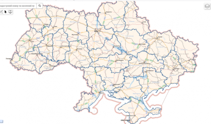 Відтепер на Публічній кадастровій карті доступні нові інформаційні шари «Незареєстровані землі», «Ліси», «Природно-заповідний фонд»