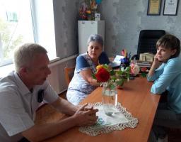 Голова Станично-Луганської райдержадміністрації Юрій Золкін з робочою поїздкою відвідав село Тепле